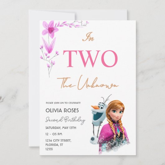 Roze Bloemen Verjaardag voor Kinderen Kaart (Voorkant)