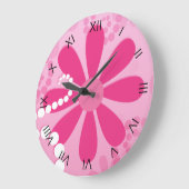  roze bloemen verkuilen traagheidspatroon grote klok (Hoek)