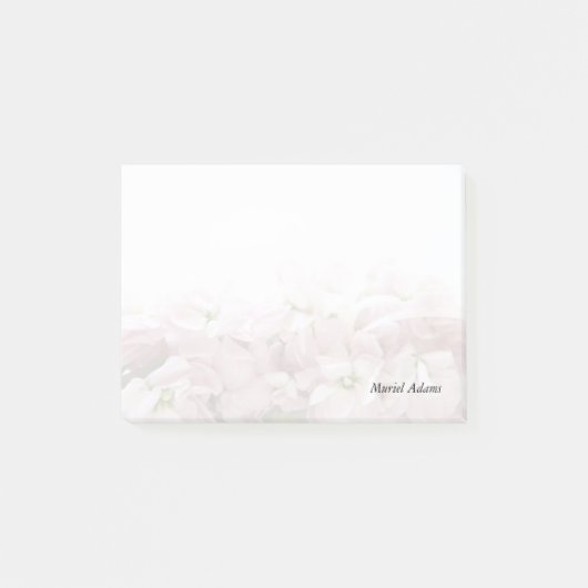 Roze bloemen vervagen post-it® notes (Voorkant)