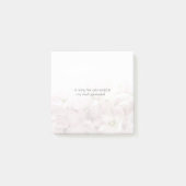Roze bloemen vervagen post-it® notes (Voorkant)