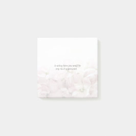 Roze bloemen vervagen post-it® notes