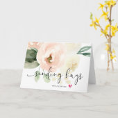 Roze Bloemen Verzenden Knuffels Aanmoediging Sympa Kaart (Gele Bloem)