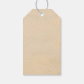 Roze Bloemen Vintage bruiloft Dank u Cadeaulabel (Achterkant)