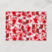 Roze bloemen visitekaartje (Achterkant)