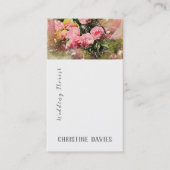 Roze bloemen, visitekaartje van de bruinkoolbloemi (Voorkant)