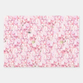 Roze Bloemen Vlinder Baby shower Gepersonaliseerd Inpakpapier Vel (Voorkant)