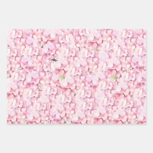 Roze Bloemen Vlinder Baby shower Gepersonaliseerd Inpakpapier Vel (Voorkant)