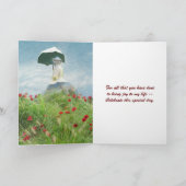 Roze bloemen voor Moederdag Kaart (Binnen)