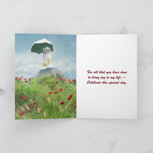 Roze bloemen voor Moederdag Kaart (Binnen)