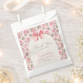  Roze Bloemen Vrijgezellenfeest Bedankzakje (Geknipt)