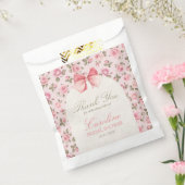  Roze Bloemen Vrijgezellenfeest Bedankzakje (Gezegeld)