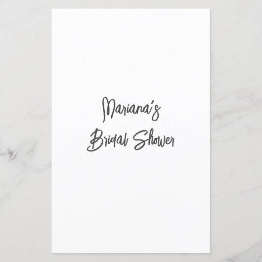 Roze Bloemen Vrijgezellenfeest Game BINGO (Achterkant)