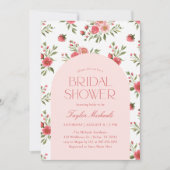  Roze Bloemen Vrijgezellenfeest Kaart (Voorkant)