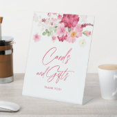 Roze Bloemen Vrijgezellenfeest Kaarten en geschenk Reclamebord Met Voetstuk (Insitu)