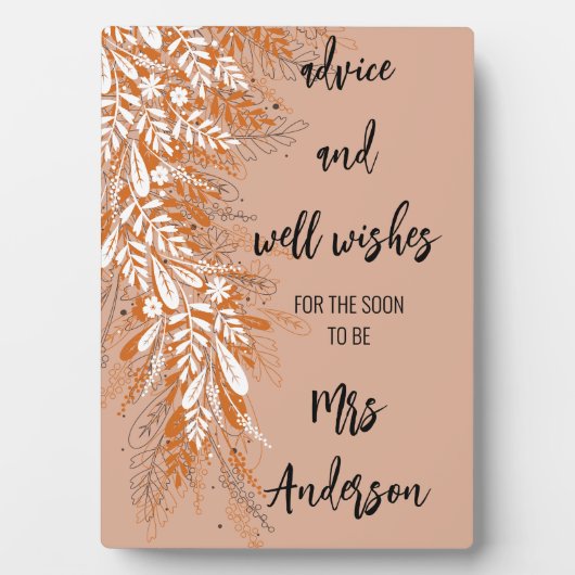 Roze Bloemen Vrijgezellenfeest Tafelblad Teken Fotoplaat (voorkant)