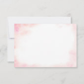 Roze Bloemen Vrijgezellenfeest Tea Party Bedankkaart (Achterkant)