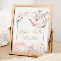Roze Bloemen Vrijgezellenfeest Tea Party Fotocabin