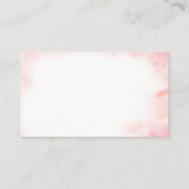 Roze Bloemen Vrijgezellenfeest Tea Party Luier Raf Informatiekaartje (Achterkant)