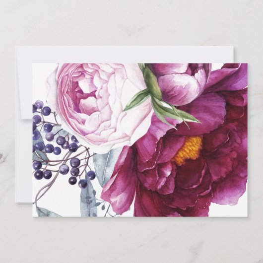 Roze Bloemen Vrijgezellenfeest Woord Scramble Game Kaart (Achterkant)