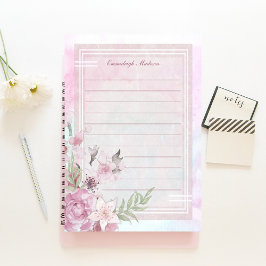 Roze Bloemen Vrouwelijke Essentie Custom Post-it® Notes