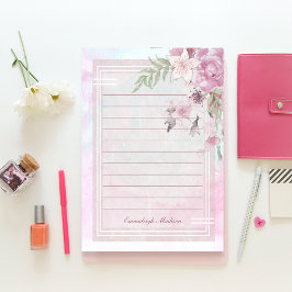 Roze Bloemen Vrouwelijke Mystique Custom Post-it® Notes