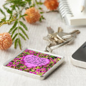  ROZE BLOEMEN VRUCHTEN VAN DE SPIRIT SLEUTELHANGER (Zijkant)