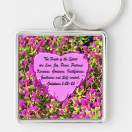  ROZE BLOEMEN VRUCHTEN VAN DE SPIRIT SLEUTELHANGER