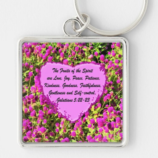  ROZE BLOEMEN VRUCHTEN VAN DE SPIRIT SLEUTELHANGER (Voorkant)