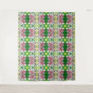 Roze bloemen wandkleed