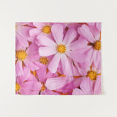 Roze bloemen wandkleed (Voorkant (horizontaal))