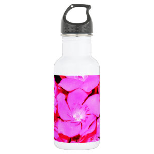 Roze bloemen waterfles