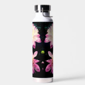 Roze bloemen waterfles (Links)