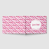 Roze Bloemen Waterverf Blossom Bruiloft Gastenboek (Volledig)