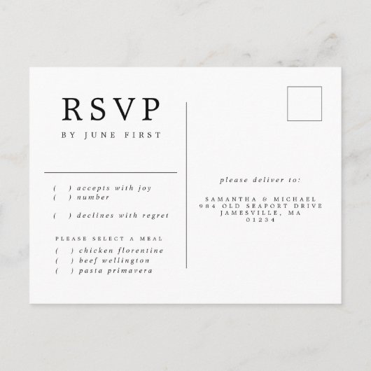 Roze Bloemen Waterverf Bruiloft RSVP Reactie Uitnodiging Briefkaart (Achterkant)