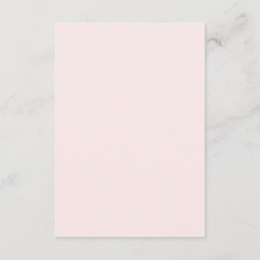 Roze Bloemen Waterverf Roos Gouden Bruiloft Recept Informatiekaartje (Achterkant)