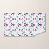 Roze Bloemen waterverf Tulp Bad Handdoek (Handdoek)