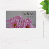 Roze bloemen Weddenschap Hartelijk dank Visitekaartjes (Bureau)