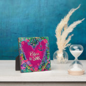 Roze Bloemen weigeren om Anker Inspirivity te zink Fotoplaat (Insitu)