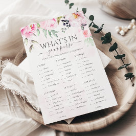 Roze Bloemen Whats in uw portemonnee Vrijgezellenf