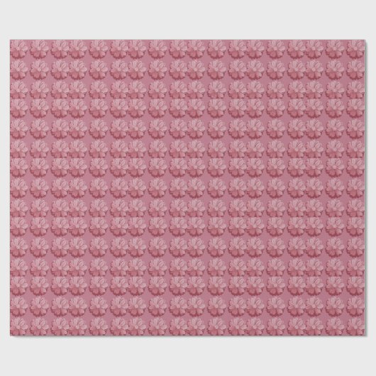Roze bloemen wikkelen papier Roll (Vlak)