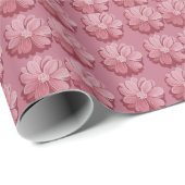 Roze bloemen wikkelen papier Roll (Rol Hoek)