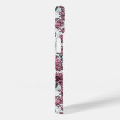 Roze bloemen, wilde bloemen op wit Case-Mate iPhone case (Achterkant / Rechts)