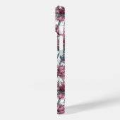 Roze bloemen, wilde bloemen op wit Case-Mate iPhone case (Achterkant / Links)