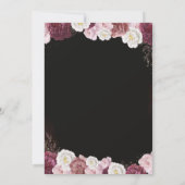 Roze Bloemen Wit Goud Verrassing Pensioenfeest Kaart (Achterkant)