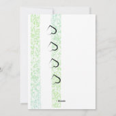 Roze Bloemen Wit Pasen Feestdagenkaart (Achterkant)