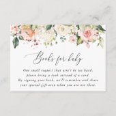 Roze bloemen, witte bloemen, Boho, boeken voor Bab Informatiekaartje (Voorkant)