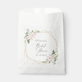 Roze bloemen, witte bloemen, Boho, Vrijgezellenfee Bedankzakje (Voorkant)