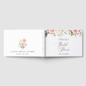 Roze bloemen, witte bloemen, Boho, Vrijgezellenfee Gastenboek (Volledig)