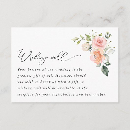 Roze Bloemen, Witte Bloemen, Huwelijk die goed wen Informatiekaartje (Voorkant)