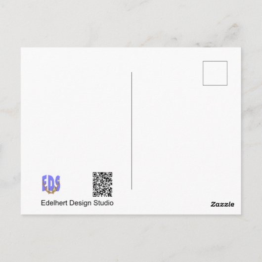 Roze bloemen worden snel goed Briefkaart (Achterkant)